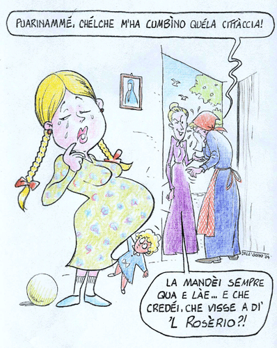 La mandèi sempre qua e làe...