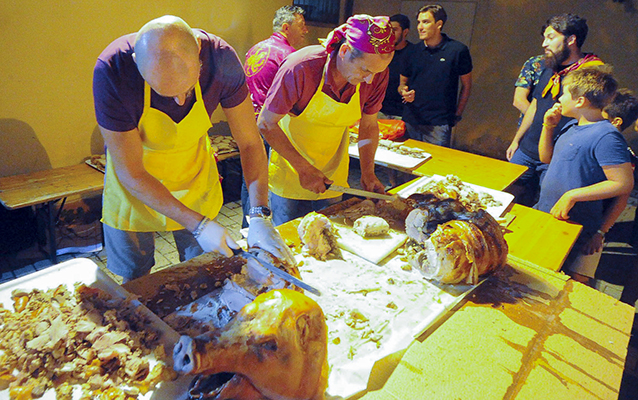 Saracino – a Porta del Foro han festeggio prima dela Giostra!