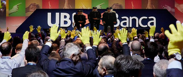 Ora è fatta: arriva Ubi Banca. Ma a Bergamo sono andati dai carabinieri