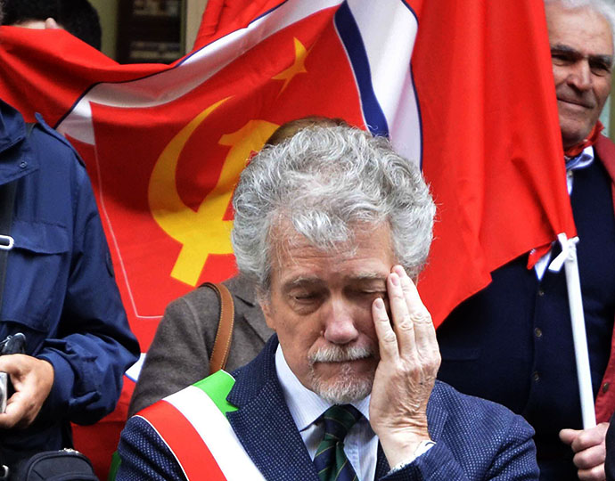 Malore per Ghinelli durante le celebrazioni del 25 aprile