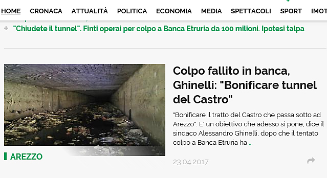 Ghinelli vuole stendere un tappeto rosso ai ladri di Banca Etruria?