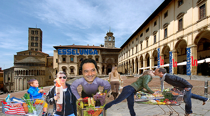C’è la fuga dal centro storico? Portiamo l’Esselunga in Piazza Grande!