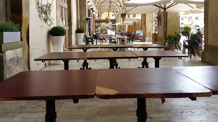 Il picnic? Sotto le logge Vasari, naturalmente!