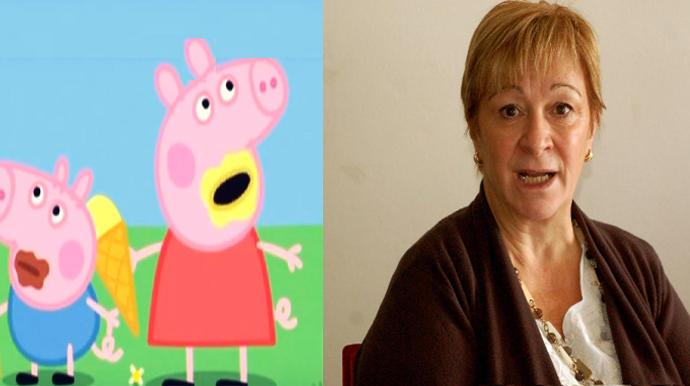 Separate nella culla: Peppa Pig e sen. Donella Mattesini PD