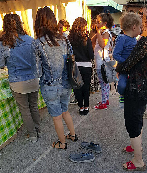 In coda alla sagra