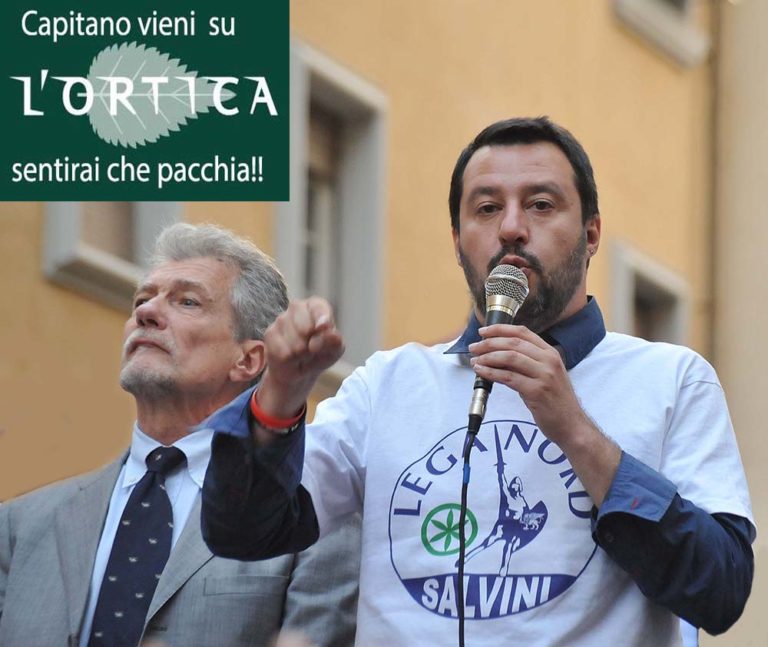 Il cartello dell’Ortica per Salvini