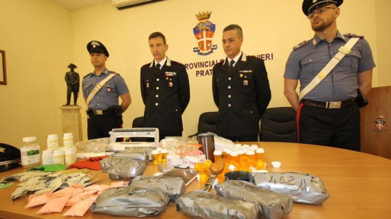 Spacciatore residente ad Arezzo arrestato a Prato con cinque chili di ketamina