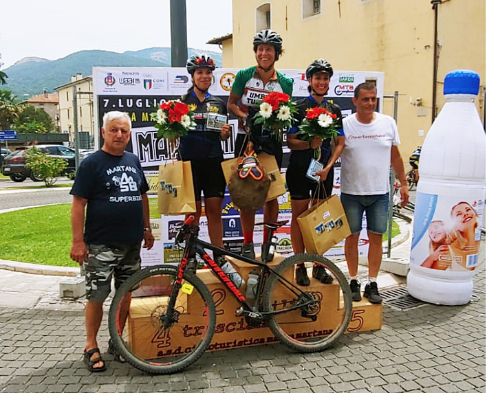 Il podio di Miria Poggianti
