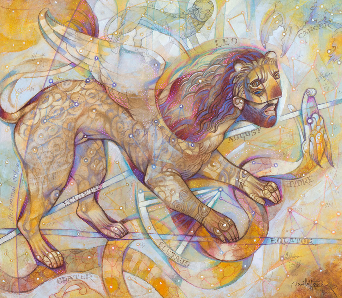 opera 2 - Musica delle sfere Leone 60x70 2018