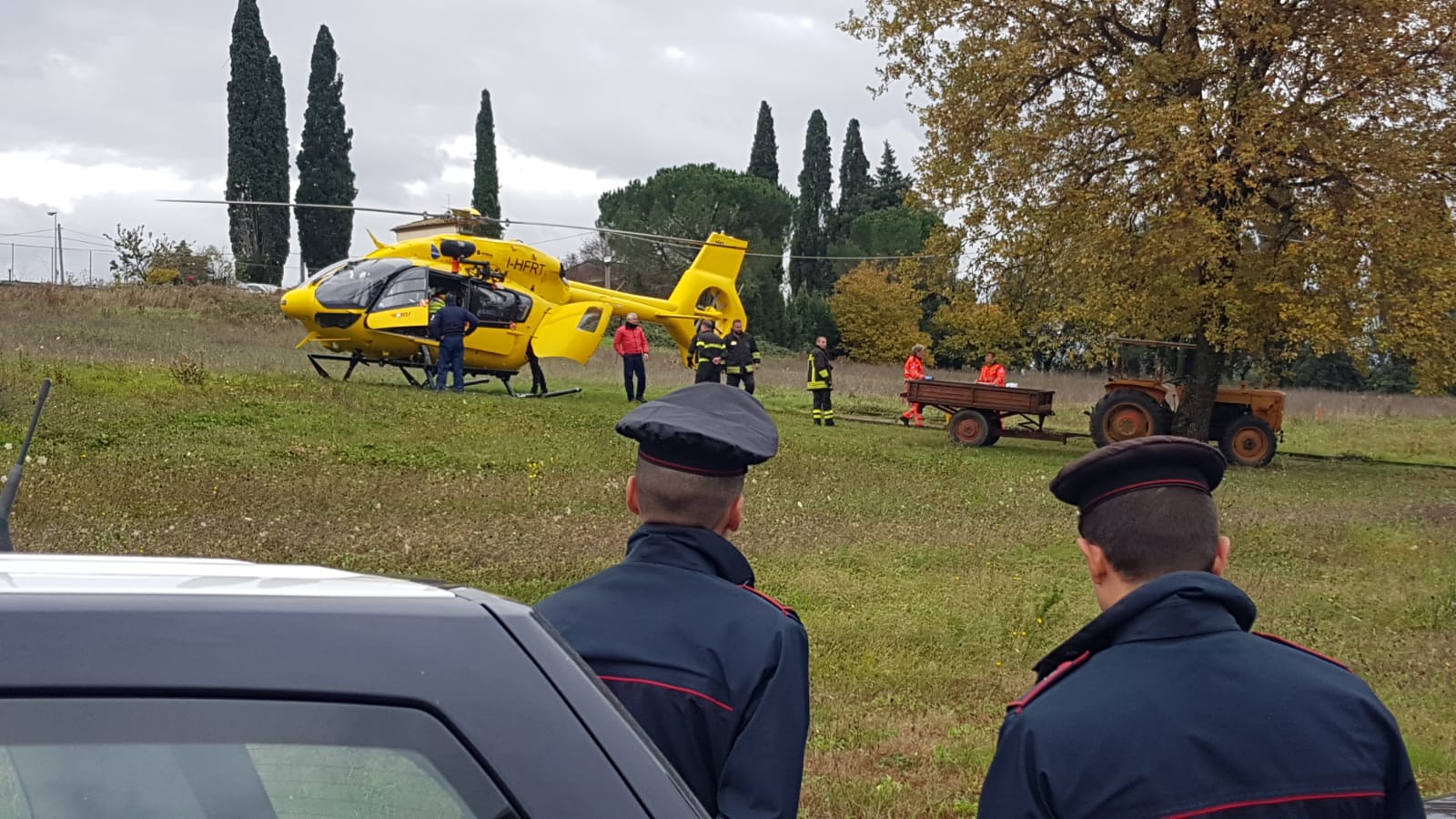 spoiano operaio colpito da traliccio2