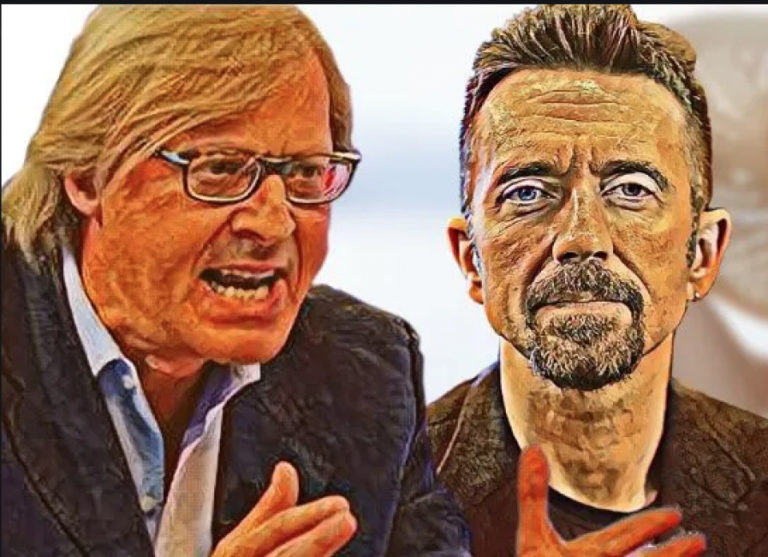 Sgarbi contro Scanzi, i paladini dei sindaci di Castiglion Fiorentino ed Arezzo (video)