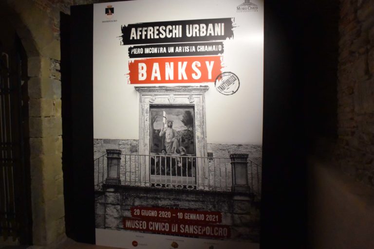 Bansky in mostra a Sansepolcro, le foto