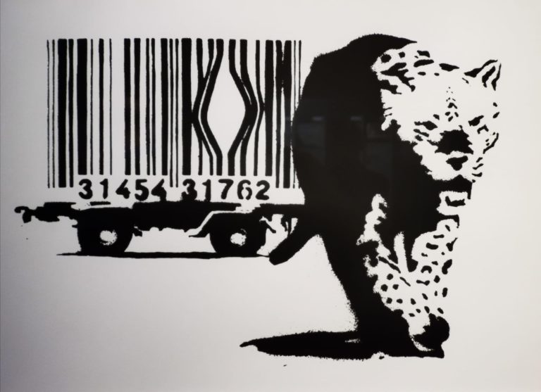 Banksy a Sansepolcro: un ’opera in mostra intitolata Barcode