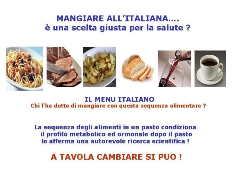 Mangiare all’italiana… è una scelta per la salute?