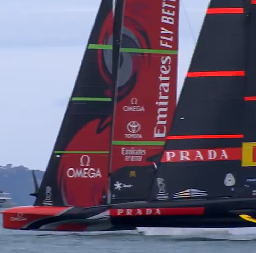 Partenza Luna Rossa-Team New Zeland