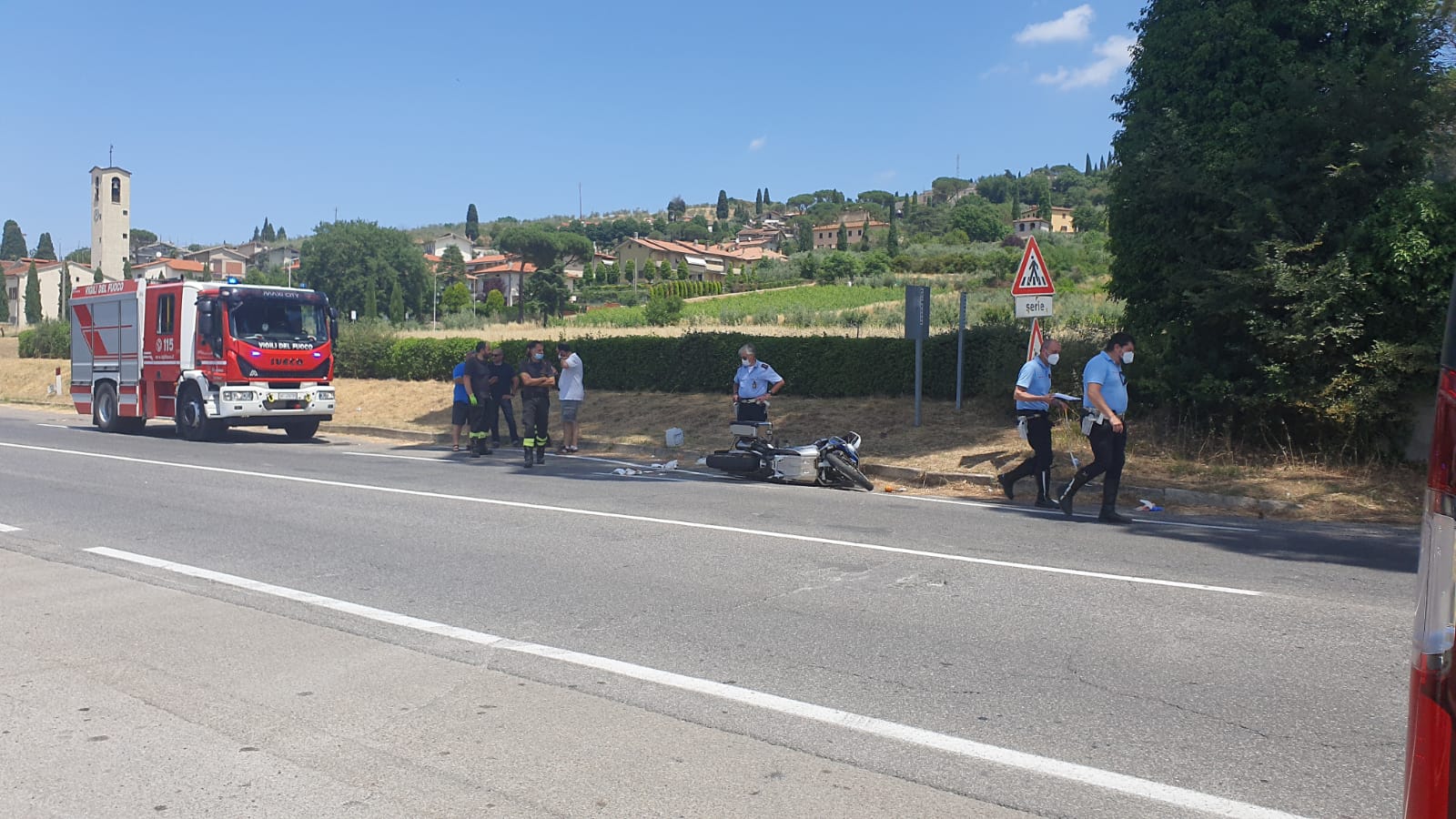 Investito da moto ragazzo a olmo