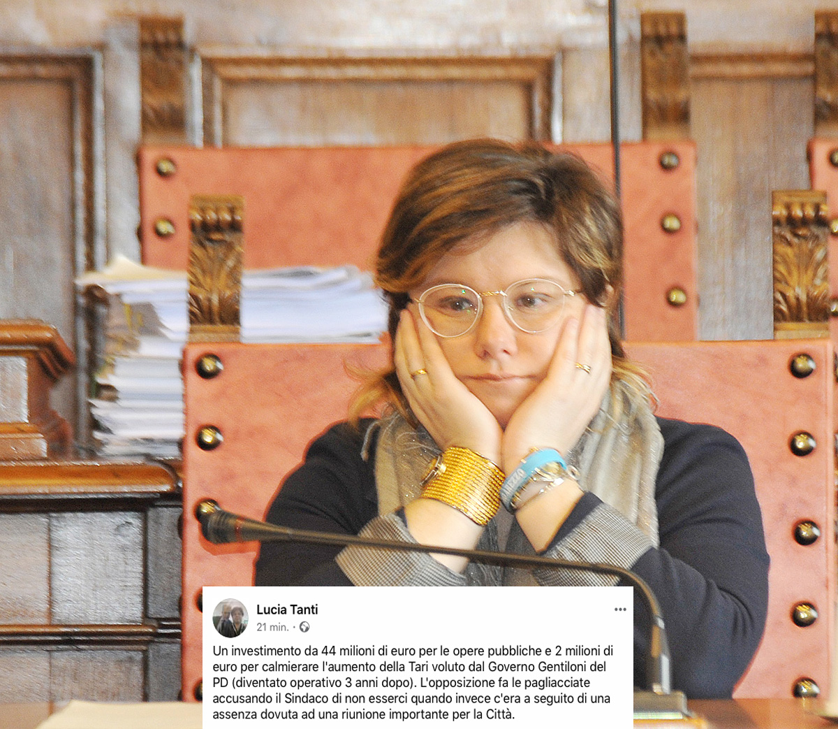 Lucia Tanti post pagliacciate