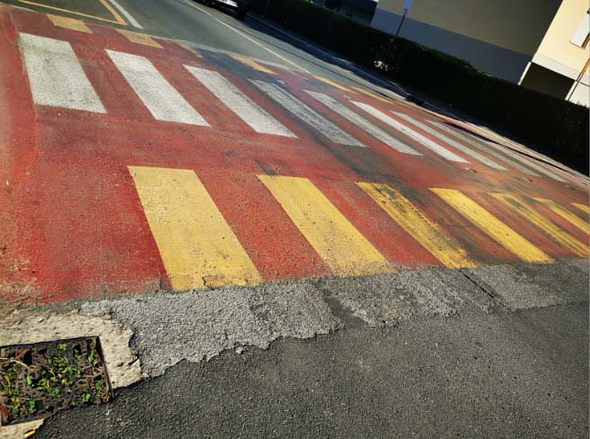 passaggio pedonale davanti alla scuola Margheritone2