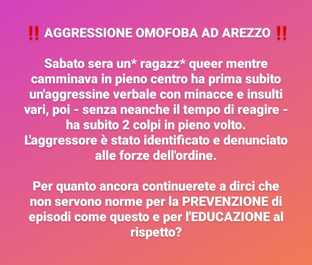 Chimera Arcobaleno Arcigay Arezzo
