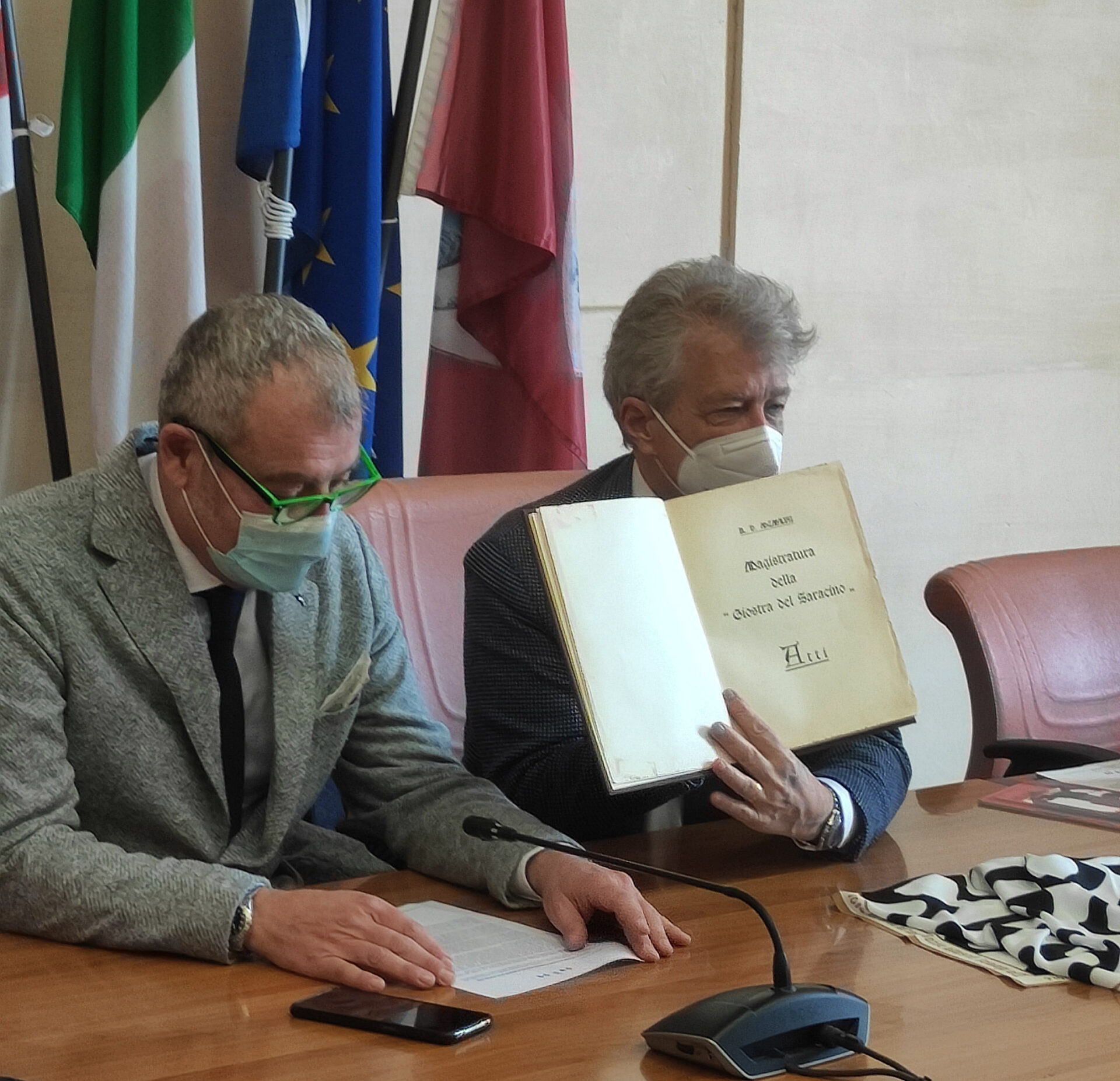 Presentato il restauro del primo libro della Giostra