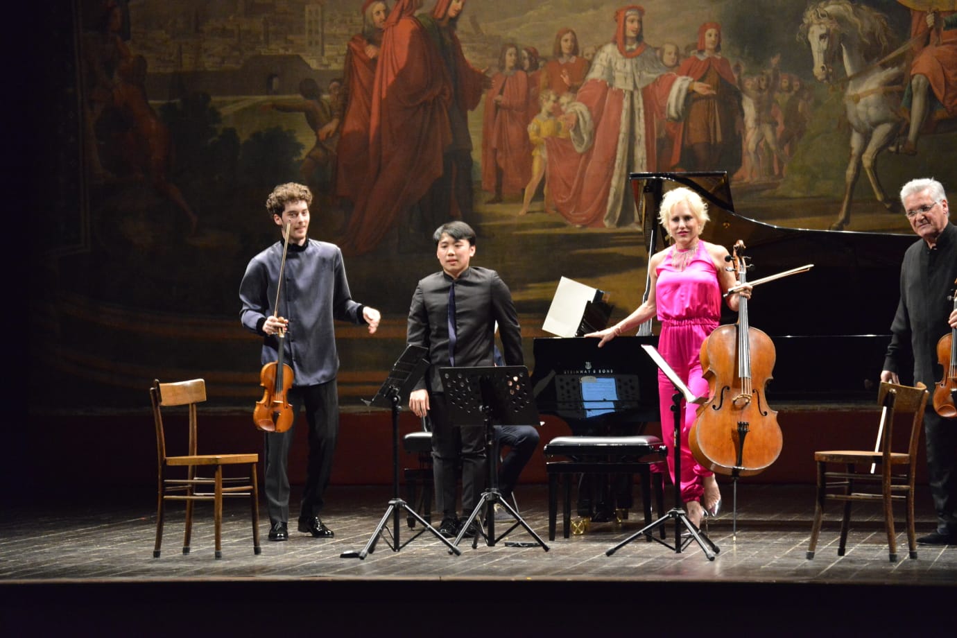 Teatro Petrarca Pinchas Zukerman Adrea Zanon Amanda Forsyth e George Li (13)