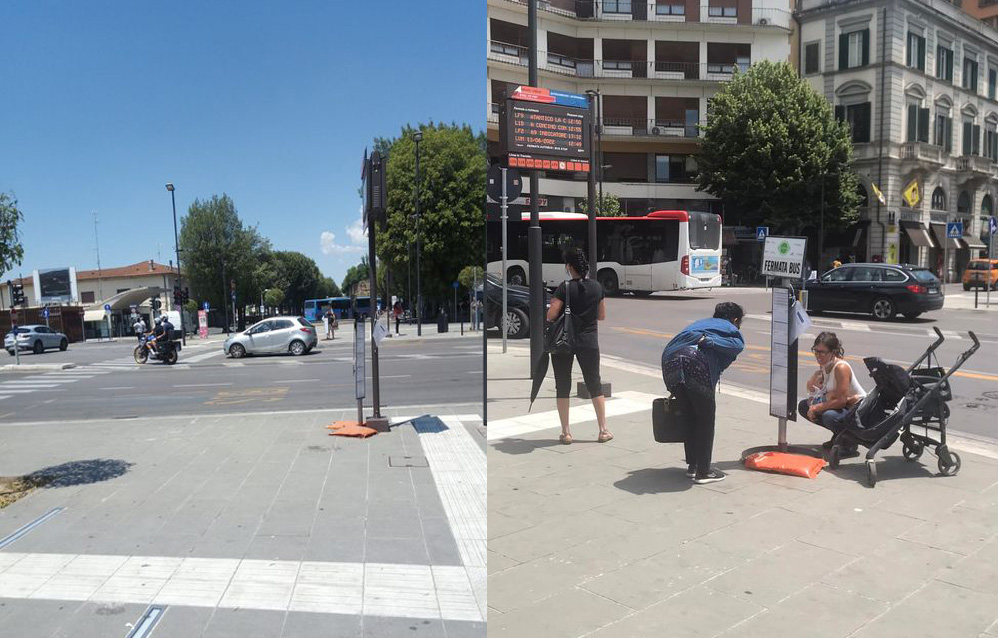 Schiavi del solleone alla stazione