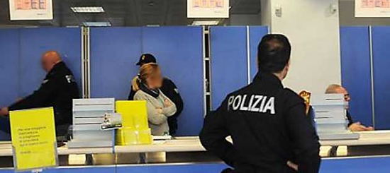 polizia poste ufficio postale