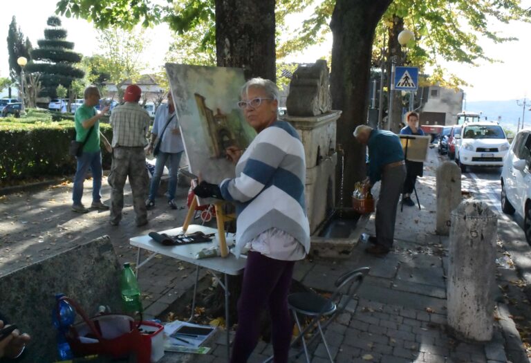 Concorso di pittura estemporanea a Lucignano, le foto