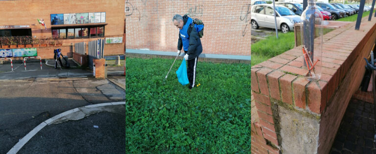 Fare Verde Etruria:  in zona Liceo Artistico raccolti 8 chilogrammi di rifiuti e tante siringhe