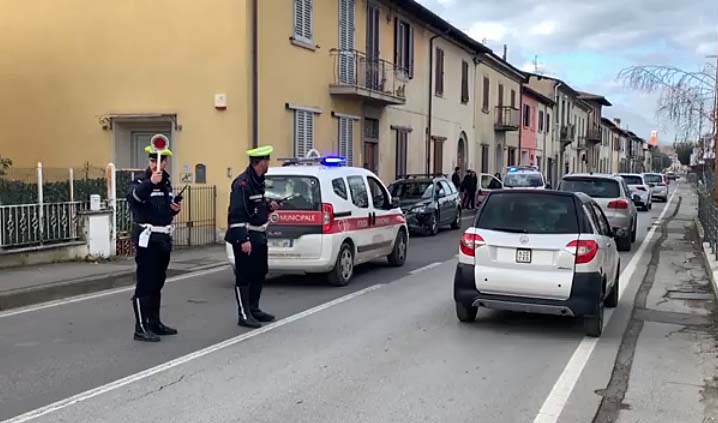 Malore alla guida Montevarchi