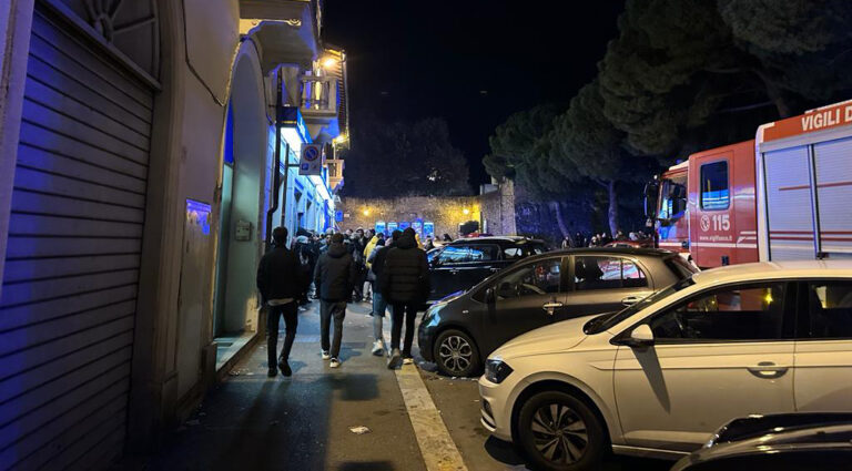 Attimi di paura per un principio di incendio alla Sala Bingo