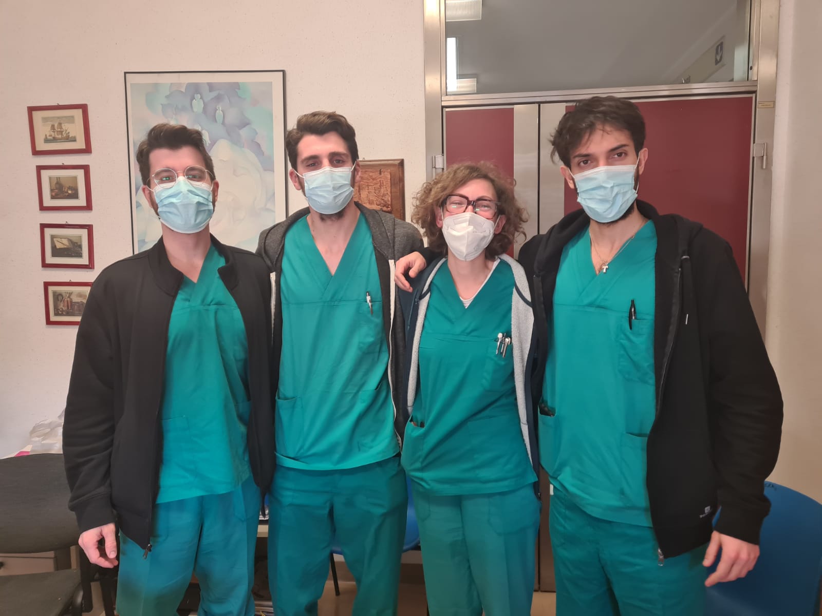 Benedetta, Francesco, Lorenzo specializzandi urlogia