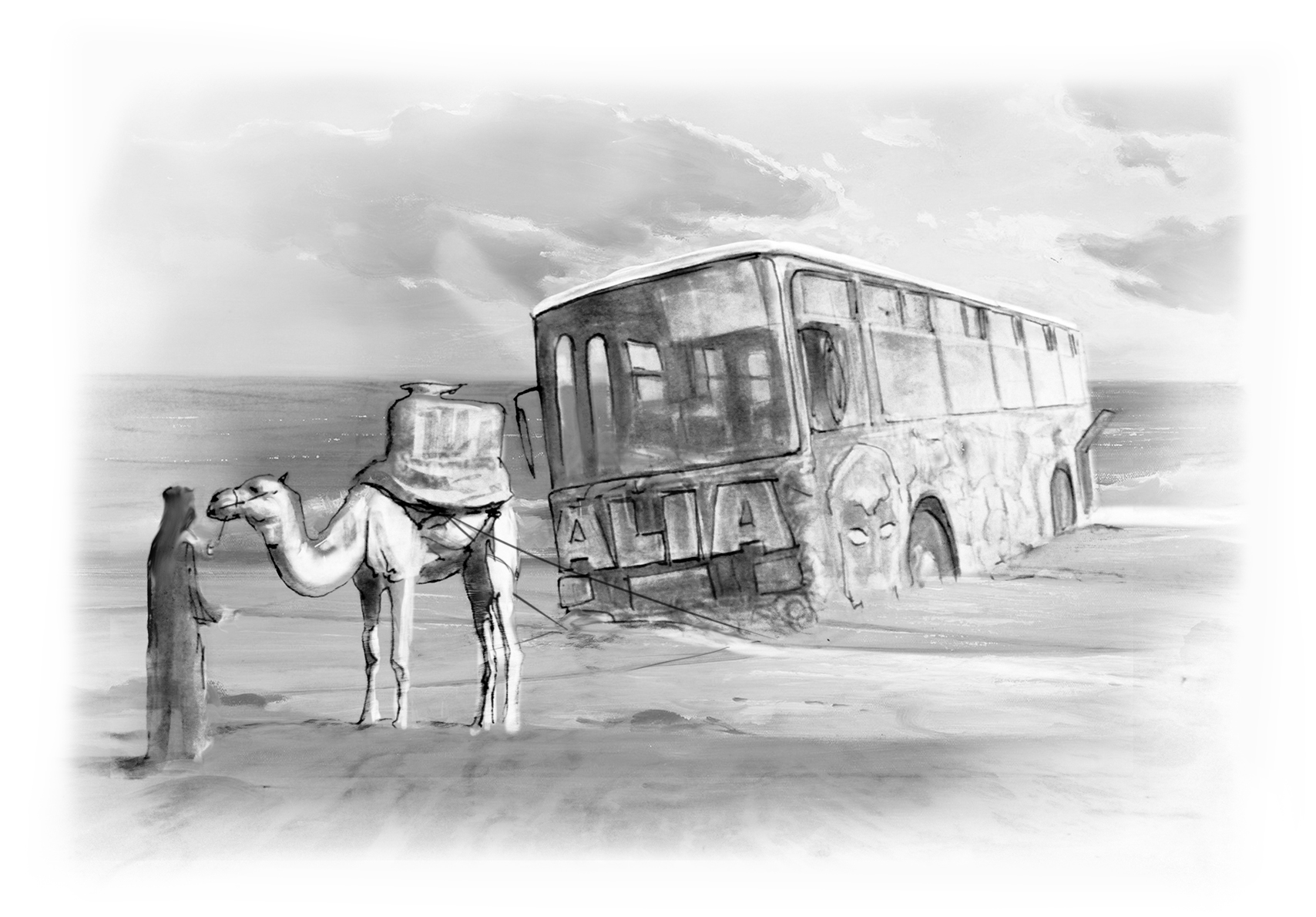 Bus insabbiato