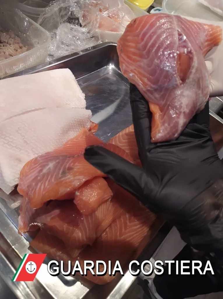 SequestroSushi di tonno e salmone di dubbia provenienza