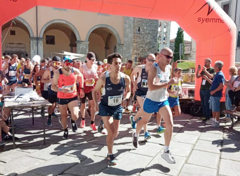 Alessandro Tartaglini e Giulia Sadocchi della Polisportiva Policiano  vincono il 1° Casentino Solidal Trail di Bibbiena