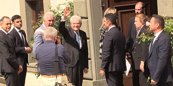 Sergio Mattarella al monastero di Camaldoli
