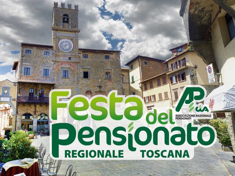 A Cortona l’8 luglio si celebra la Festa regionale del Pensionato