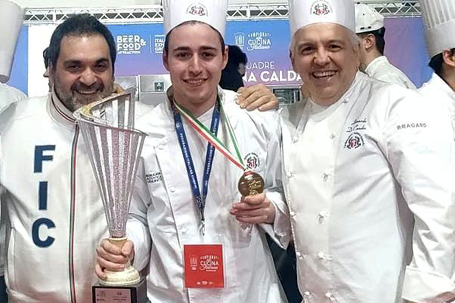 Associazione Cuochi Arezzo - Drago, Monaci e De Candia, Campionati della Cucina Italiana (1)