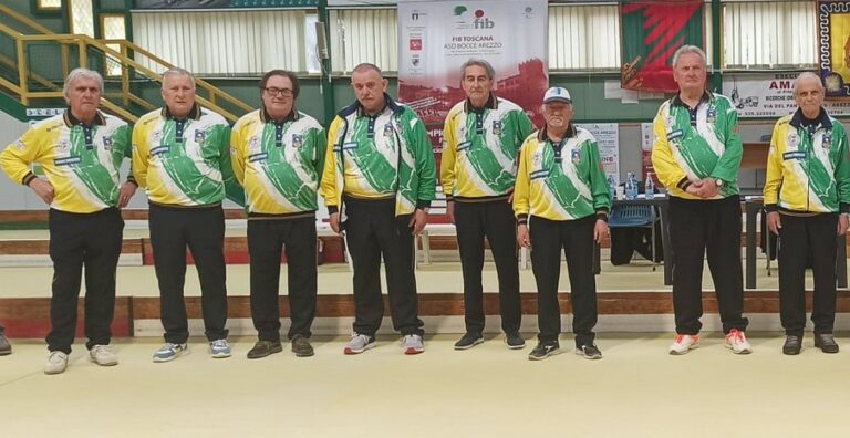 Bocce Arezzo vince il campionato di terza categoria Bocce Raffa Toscana