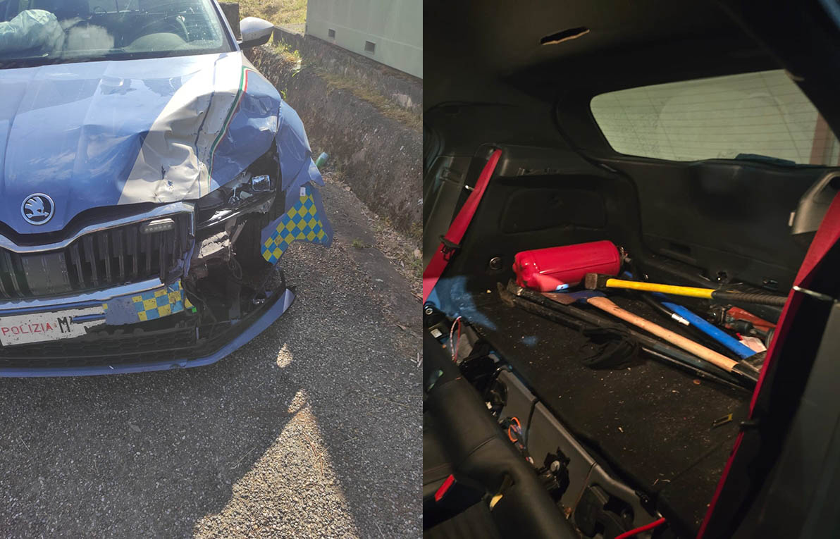 Catturati tre membri di una banda di ladroni dopo un inseguimento in autostrada e uno speronamento