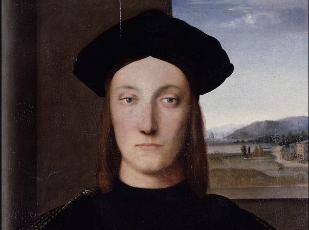 Raffaello Sanzio, Ritratto di Guidobaldo da Montefeltro, 1506 circa, Olio su tavola, 68.5 x 50.8, Firenze, Galleria degli Uffizi