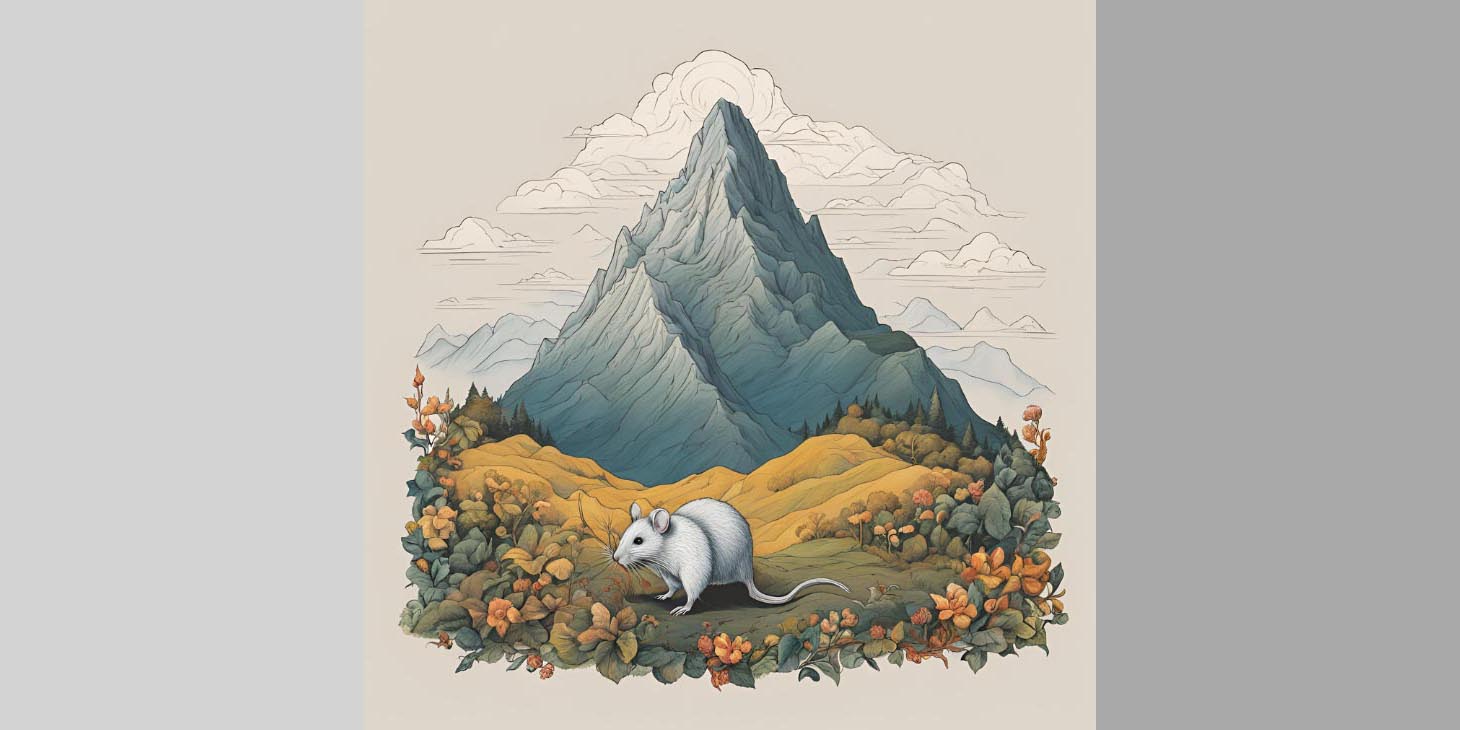 Un topolino dalla montagna
