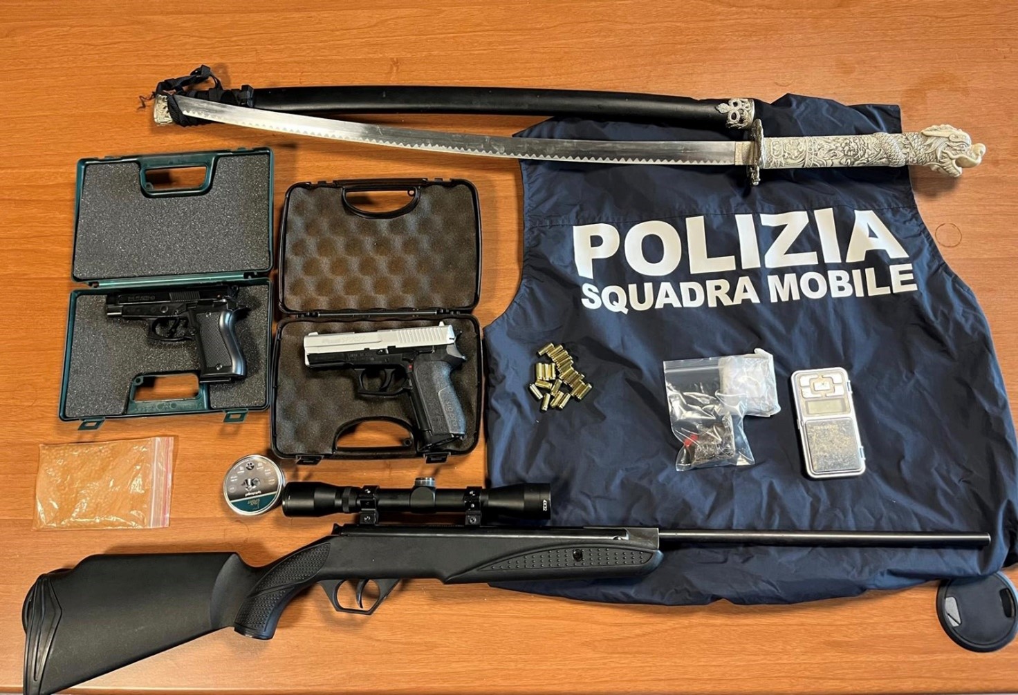 Materiale sequestrato