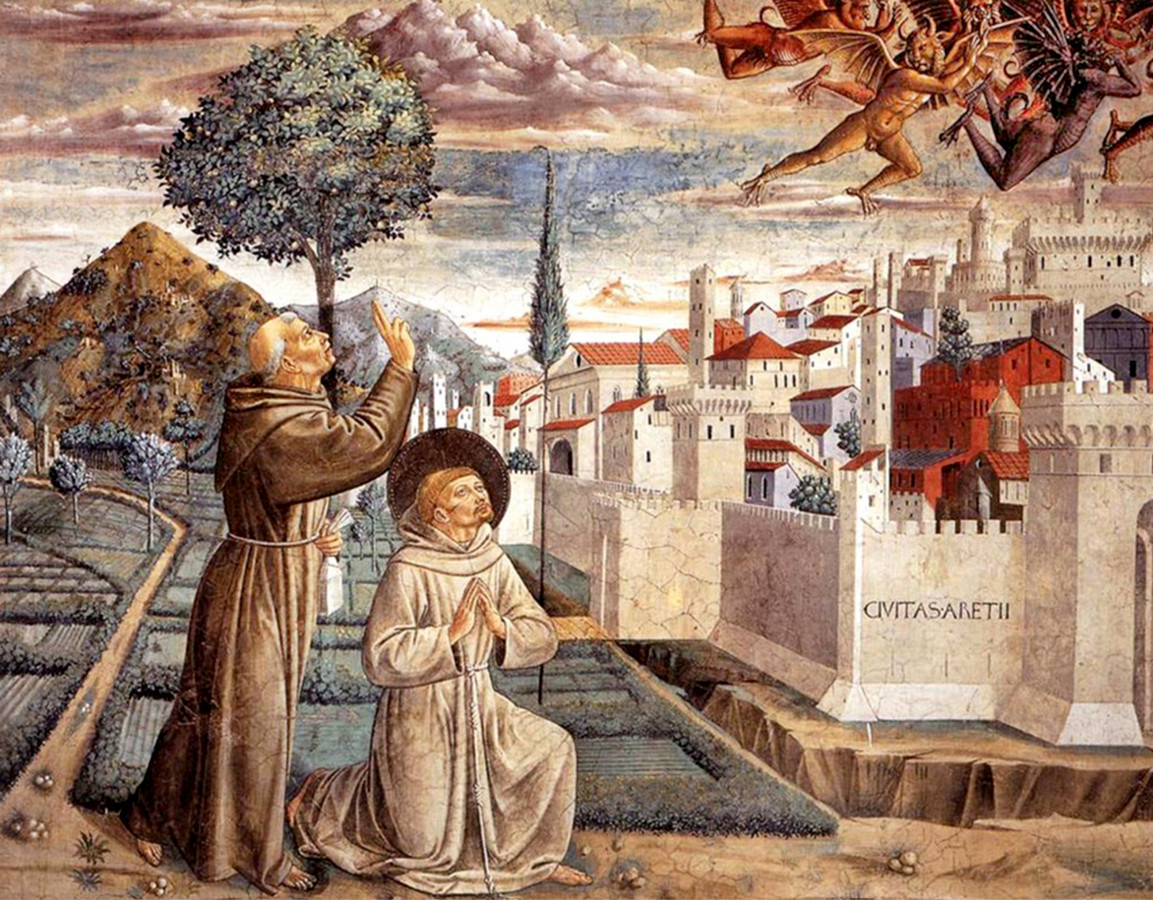 San Francesco e la cacciata dei demoni da Arezzo