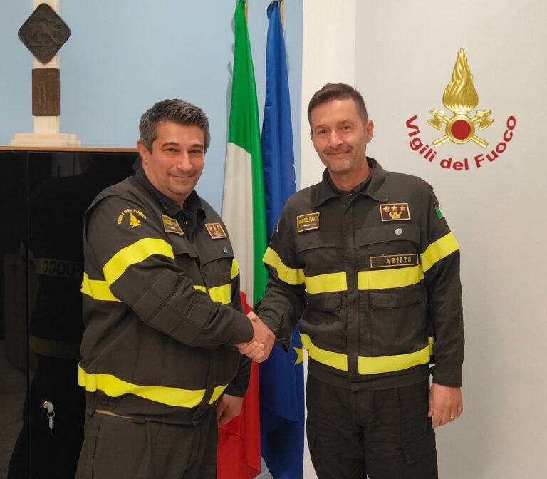Fabrizio Baglioni nuovo Comandante dei Vigili del Fuoco di Arezzo
