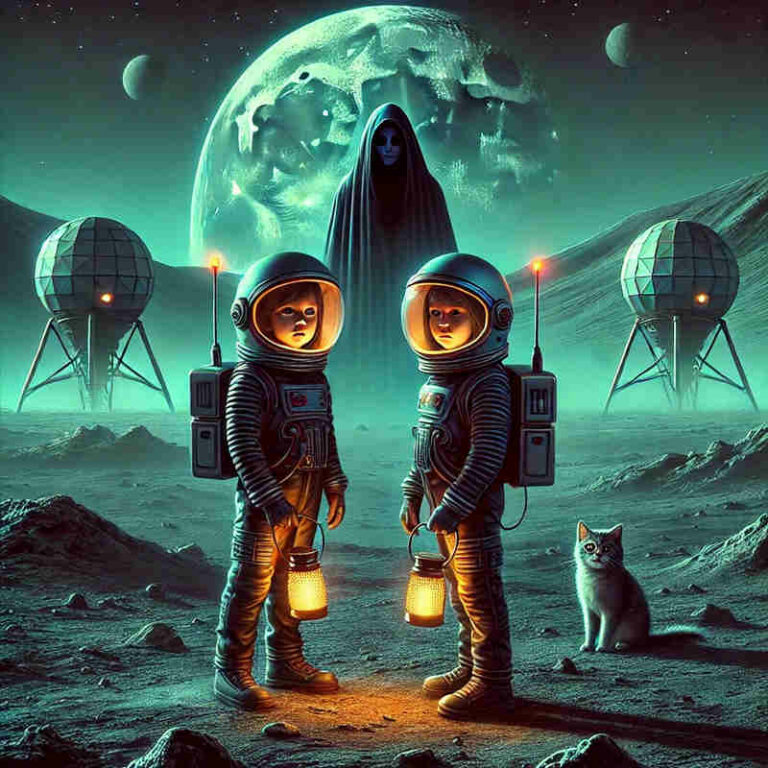 Lyn e Cerase incontrano un fantasma, mentre esplorano un centro educativo in una strana realtà lunare