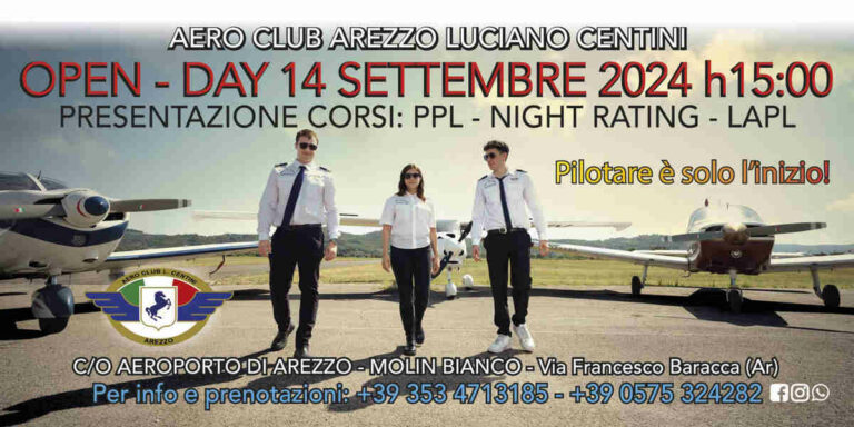 Open Day e Campionati Italiani di Paracadutismo all’Aeroclub di Arezzo