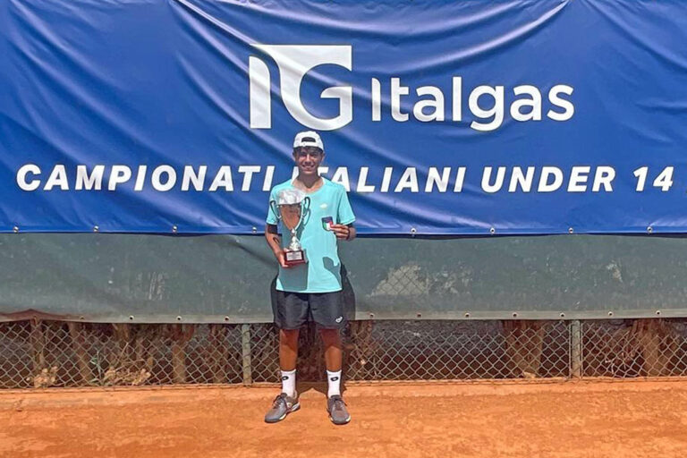 Zeno Roveri del Tennis Giotto è campione d’Italia nel doppio Under14