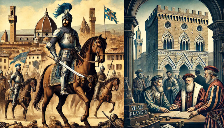 Firenze rischiò l’alluvione nel 1326 e il prestito nel Medioevo: Castruccio Castracani e l’antisemitismo di Siena