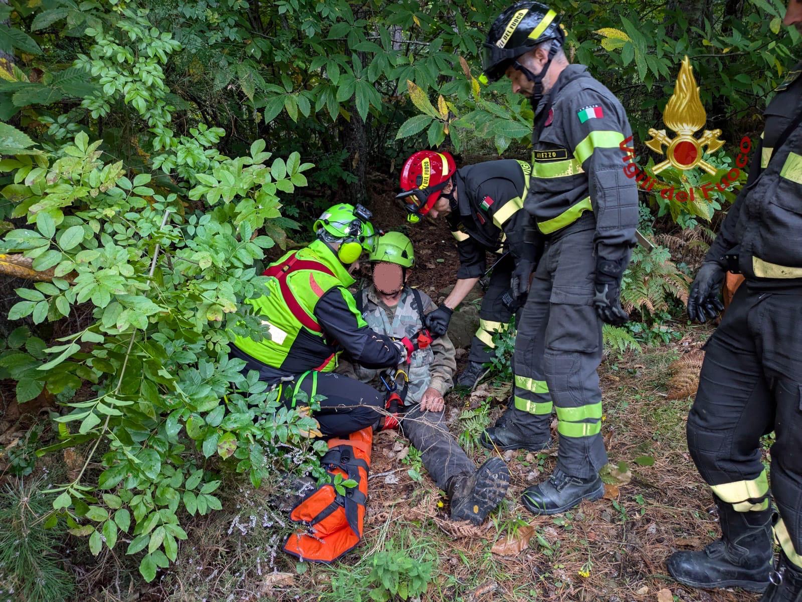 Vigili dl fuoco caduta